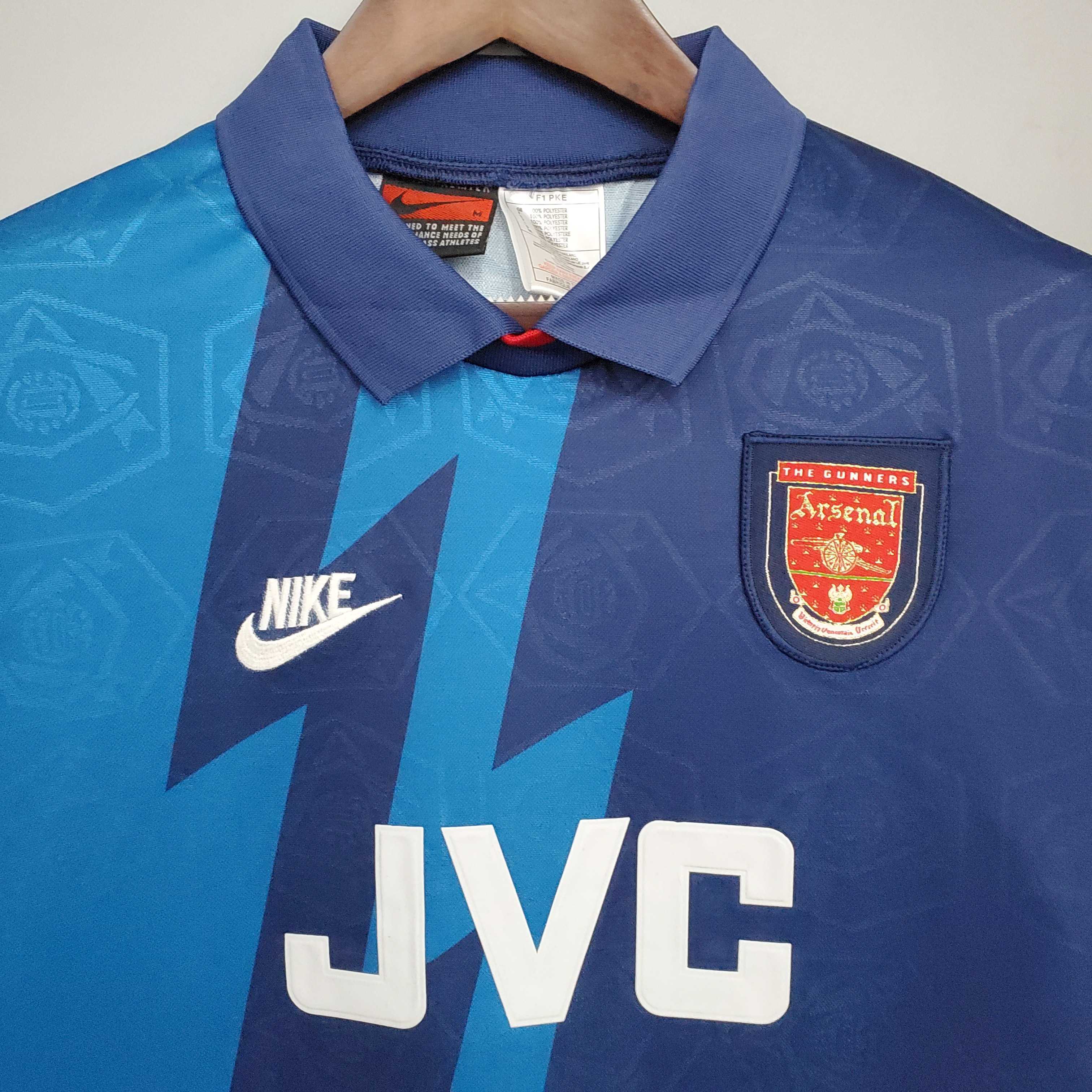 Arsenal Soccer Retro Jersey Away Custom Shirt 1995-96