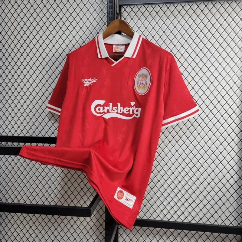 Liverpool Retro Football Jersey Home Custom Shirt 1996/97