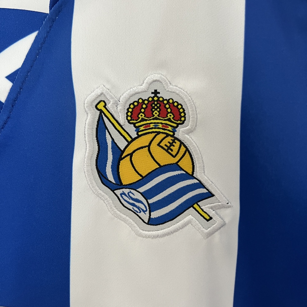 Real Sociedad Soccer Jersey Home Kids Kit Jersey+Shorts 2024/25