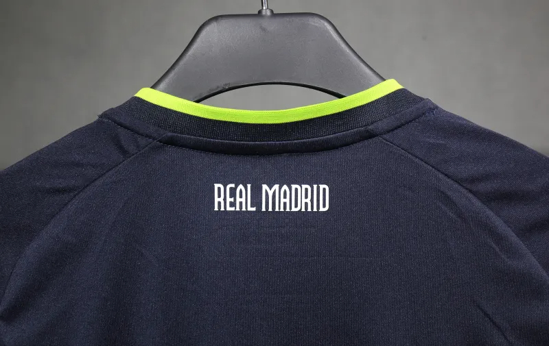 Real Madrid Authentic Retro Jersey Away Long Sleeve Soccer Shirt 2010/11