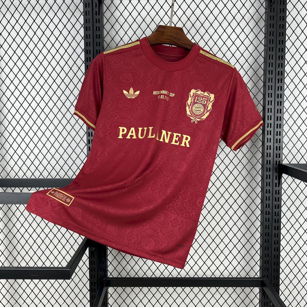 Bayern Munich Soccer Jersey 125th Anniversary Beckenbauer Cup Shirt 2025/26