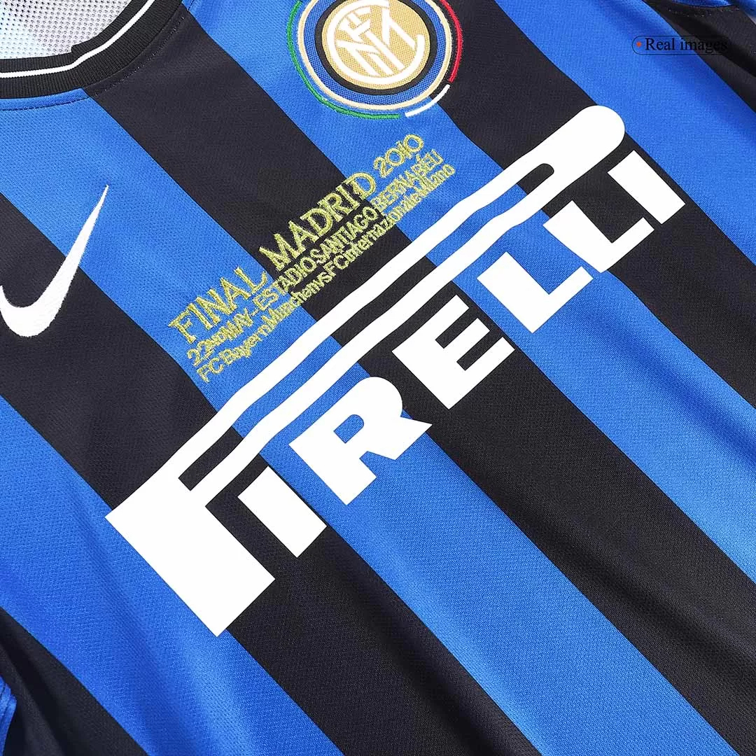 Inter Milan Retro Jersey Custom Home Soccer Jersey 2009/10- UCL Final