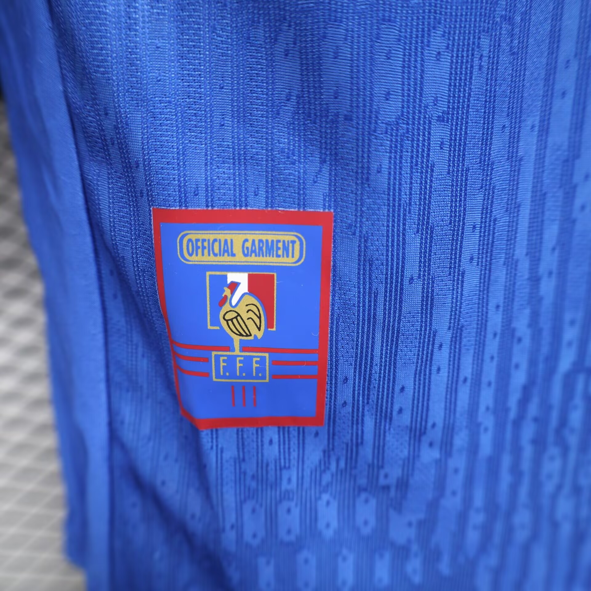 France Retro Authentic Soccer Jersey Home Shirt World Cup 1998