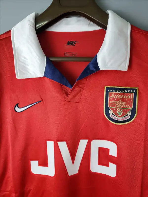 Arsenal Soccer Retro Jersey Home Custom Shirt 1998-99