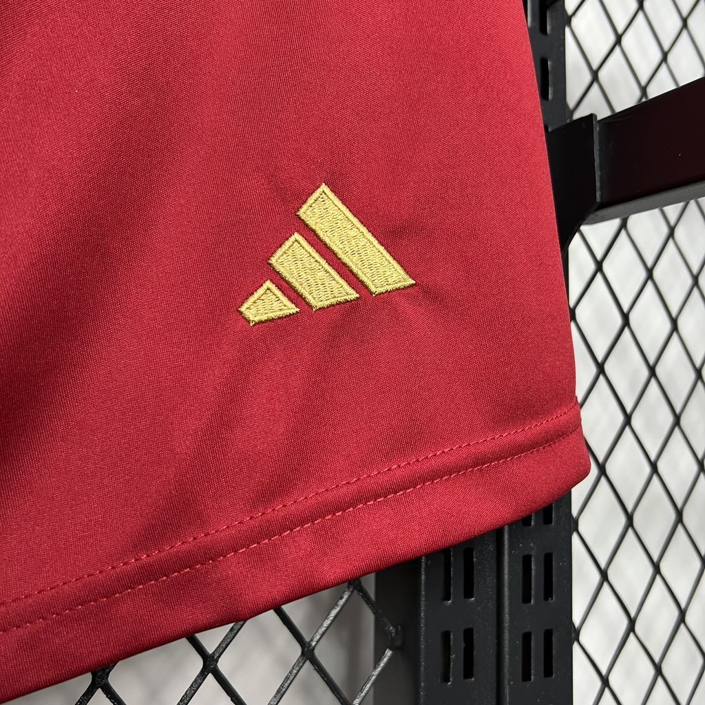 Roma Soccer Jersey Home Custom Shorts 2024/25