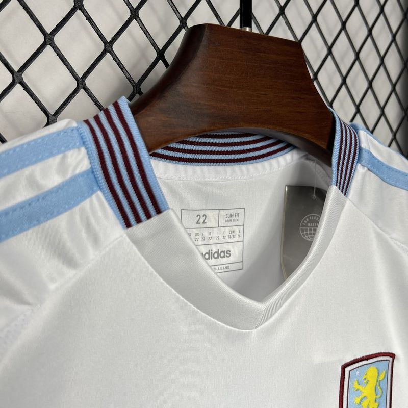 Aston Villa Football Jersey Away Kids Kit Jersey+Shorts 2024/25