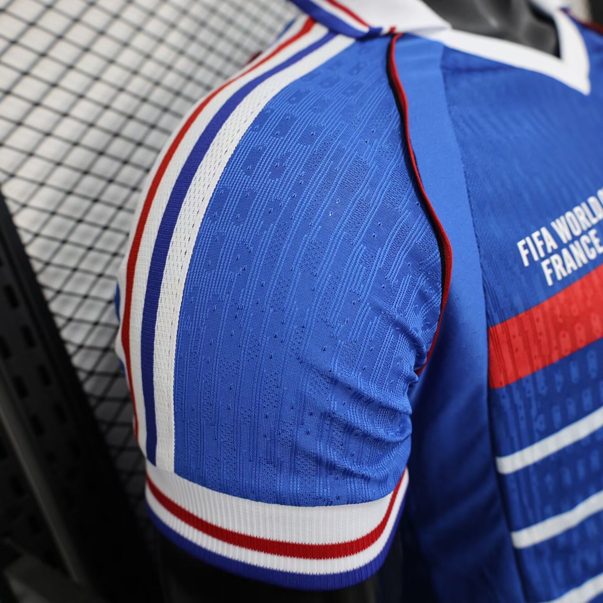 France Retro Authentic Soccer Jersey Home Shirt World Cup 1998