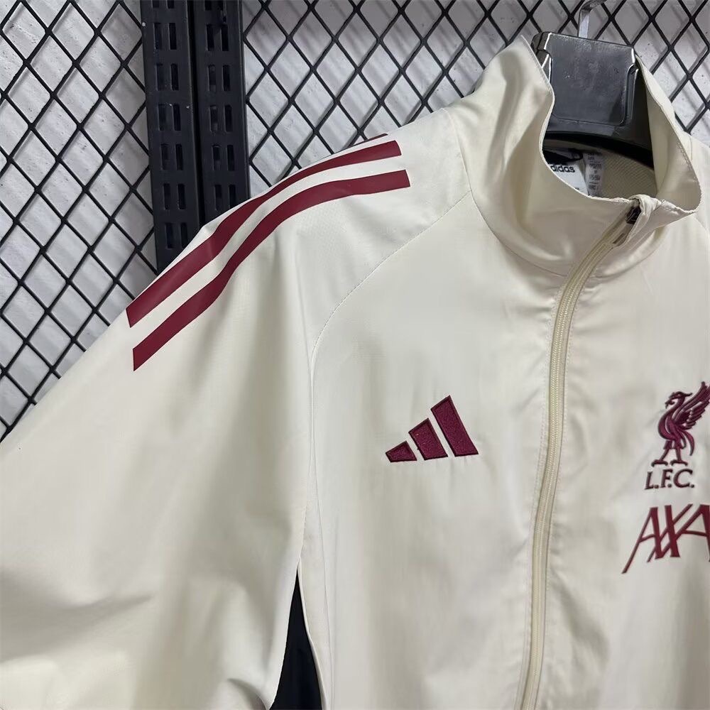 Liverpool Windbreaker Jacket Off-White 2025/26