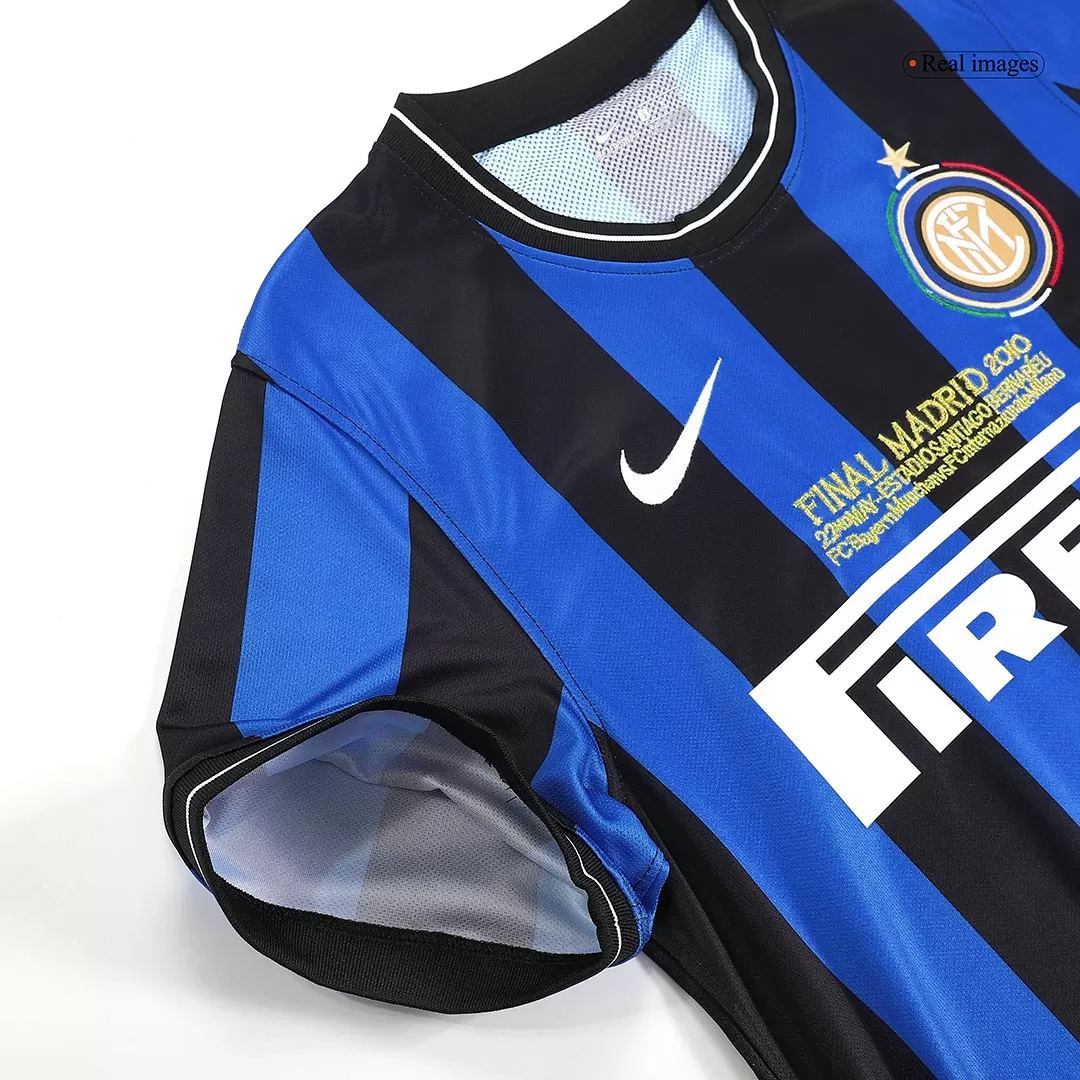 Inter Milan Retro Jersey Custom Home Soccer Jersey 2009/10- UCL Final
