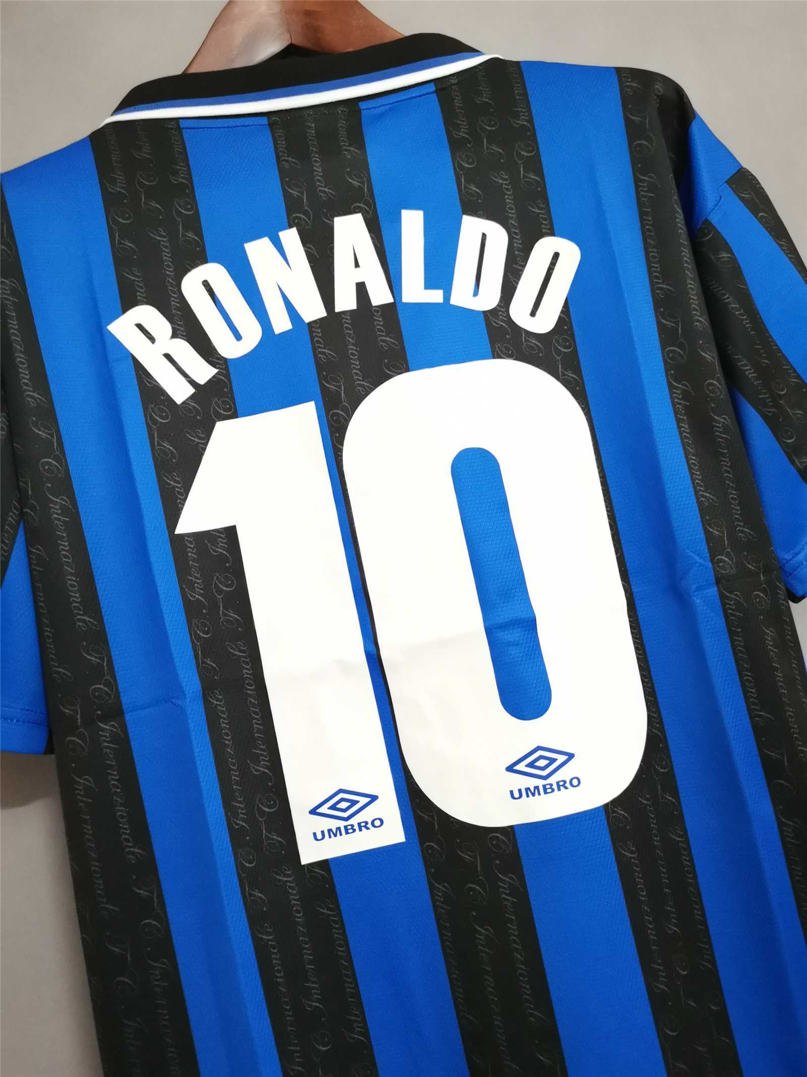 Inter Milan Retro Jersey Custom Home Soccer Jersey 1997/98
