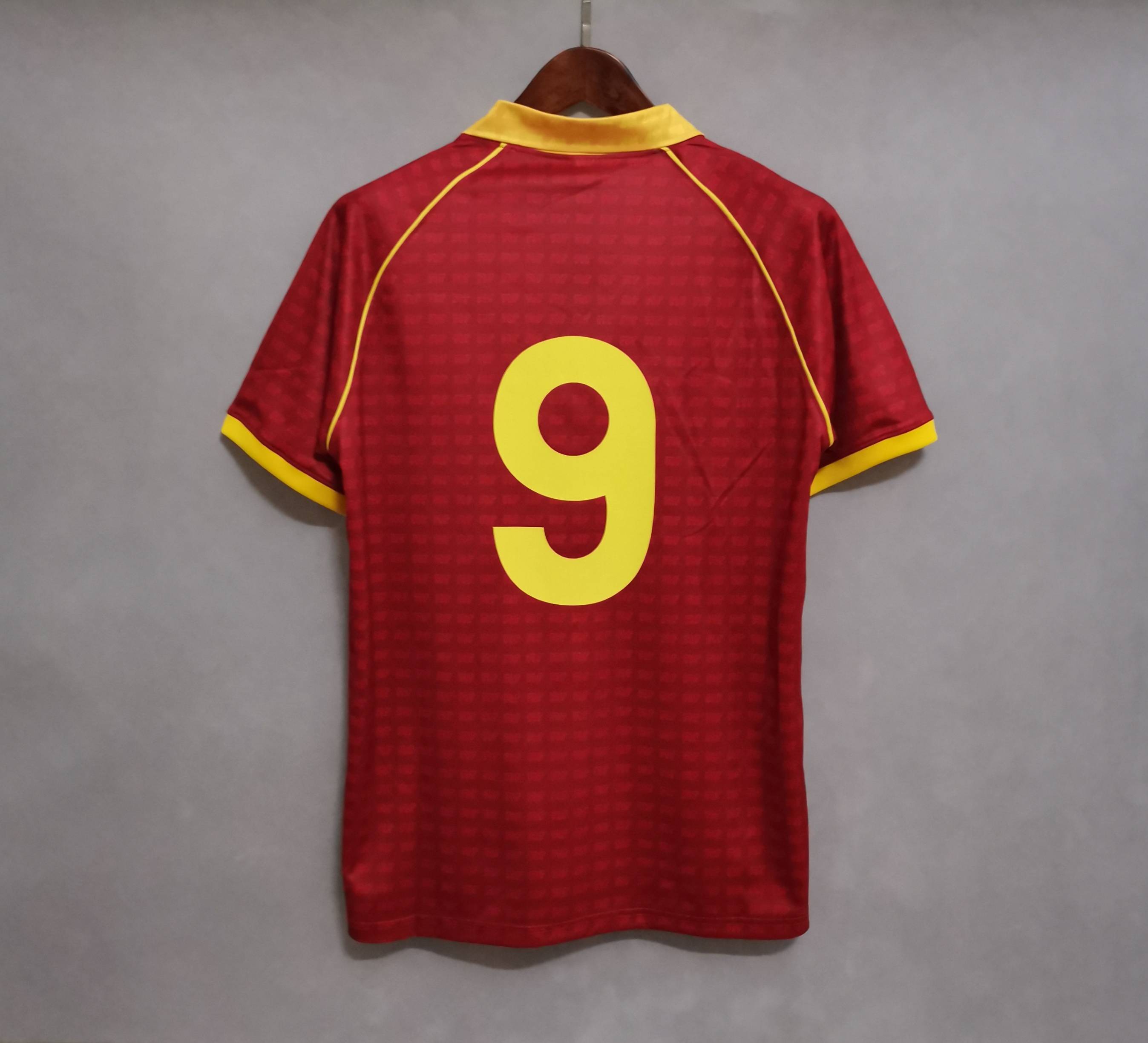 Roma Retro Soccer Jersey Home Custom Shirt 1990/91