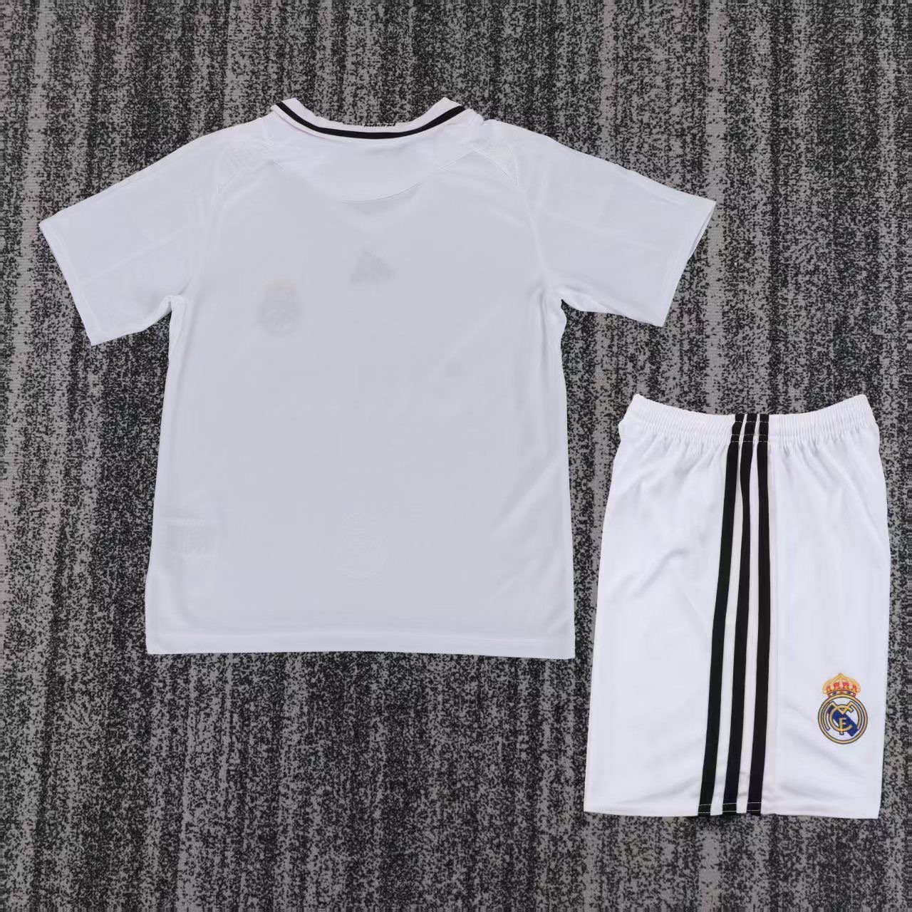 Real Madrid Retro Jersey Home Kids Kit Jersey+Shorts 2008-09