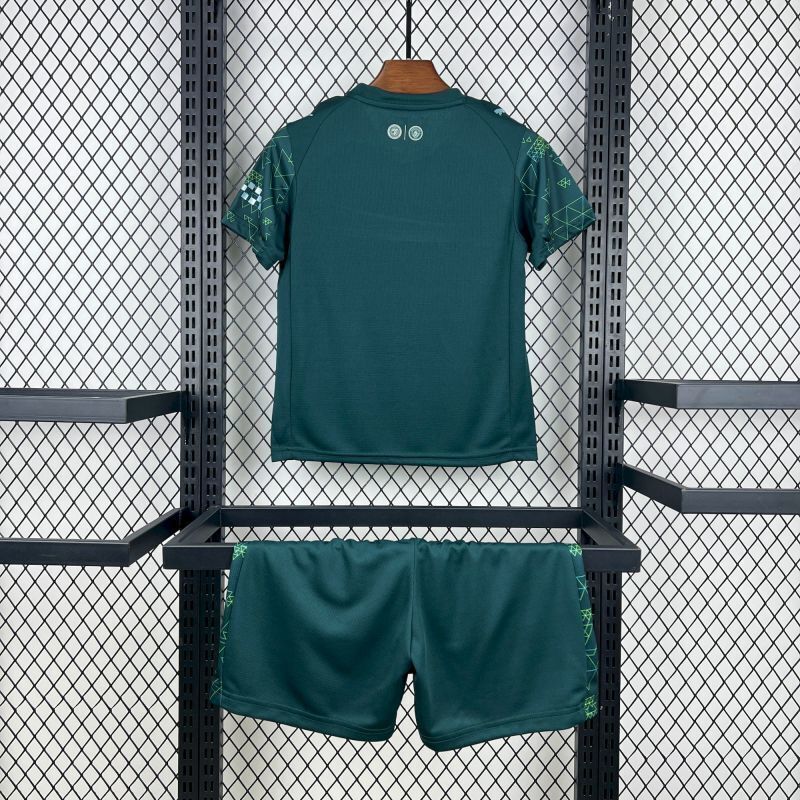 Manchester City Fourth Away Kids Kit Jersey+Shorts 2025/26