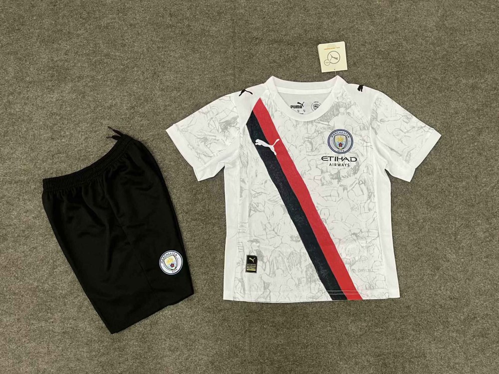 Manchester City x KidSuper Kids Kit Jersey+Shorts 2025/26