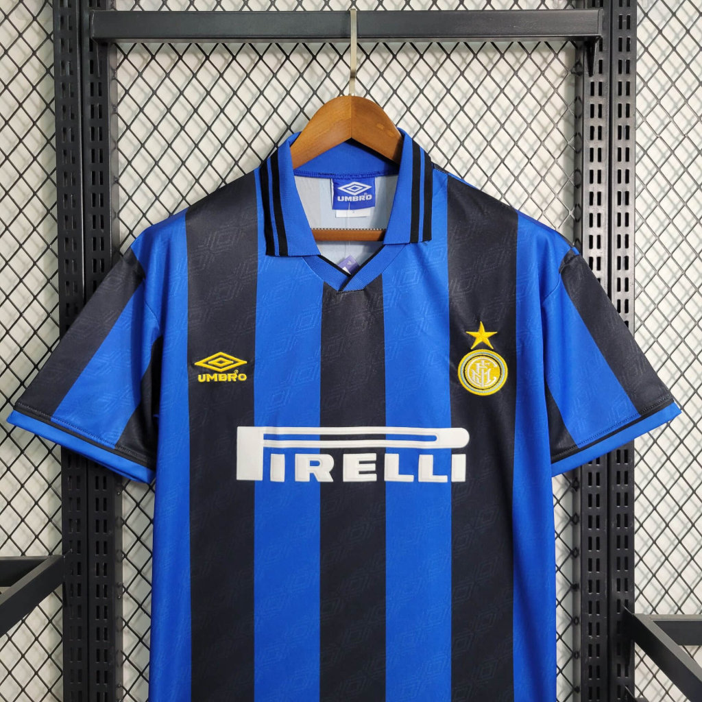 Inter Milan Retro Jersey Custom Home Soccer Jersey 1995/96
