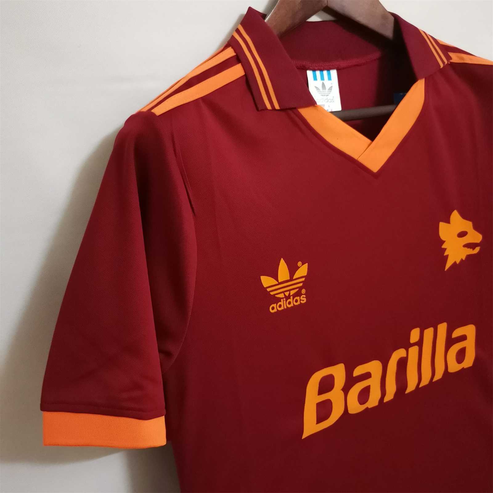 Roma Retro Soccer Jersey Home Custom Shirt 1992/94
