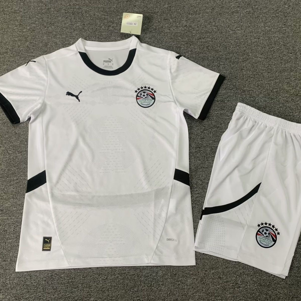 Egypt Soccer Jersey Away Kids Kit Jersey+Shorts 2024-25
