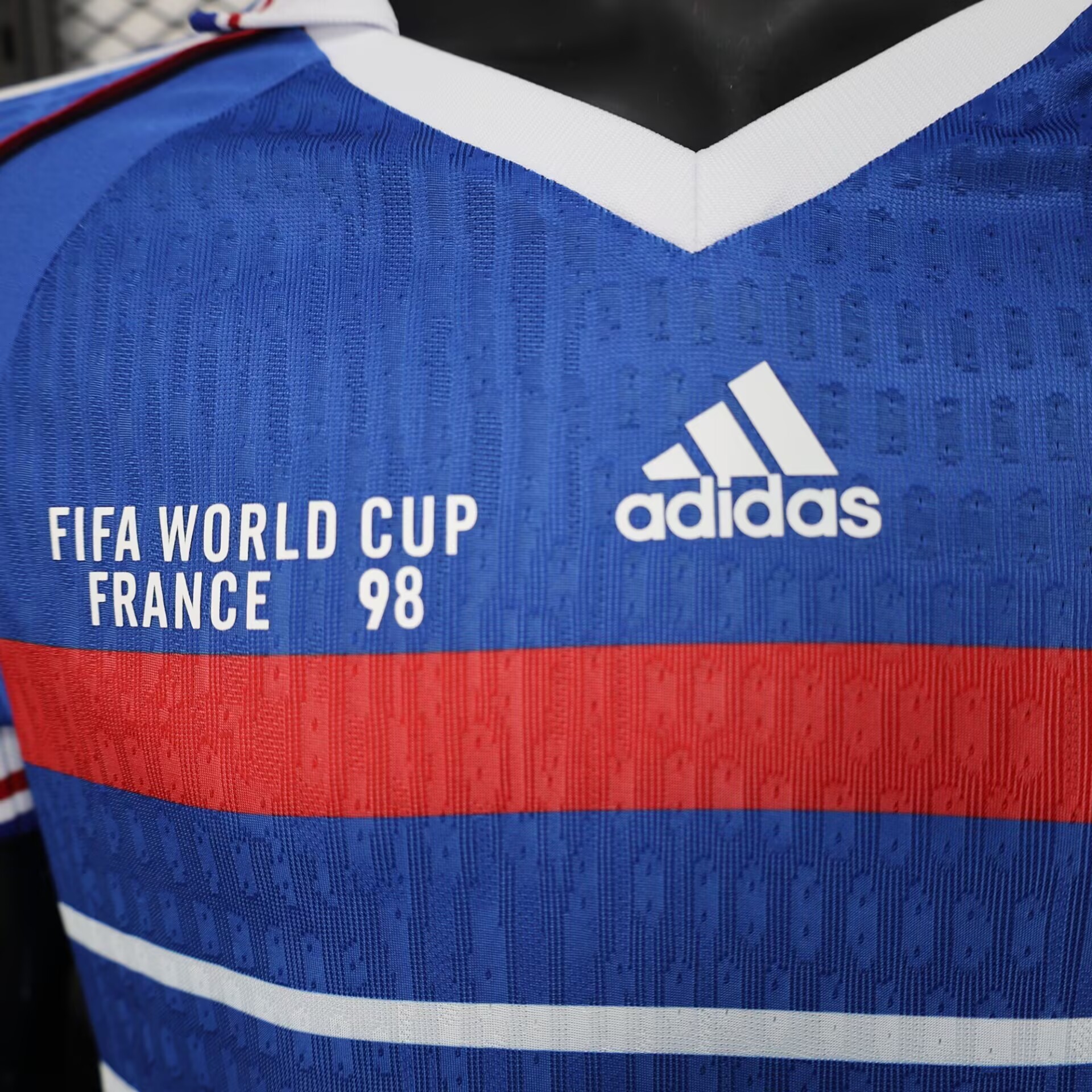 France Retro Authentic Soccer Jersey Home Shirt World Cup 1998