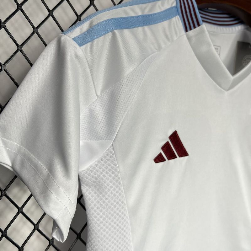 Aston Villa Football Jersey Away Kids Kit Jersey+Shorts 2024/25