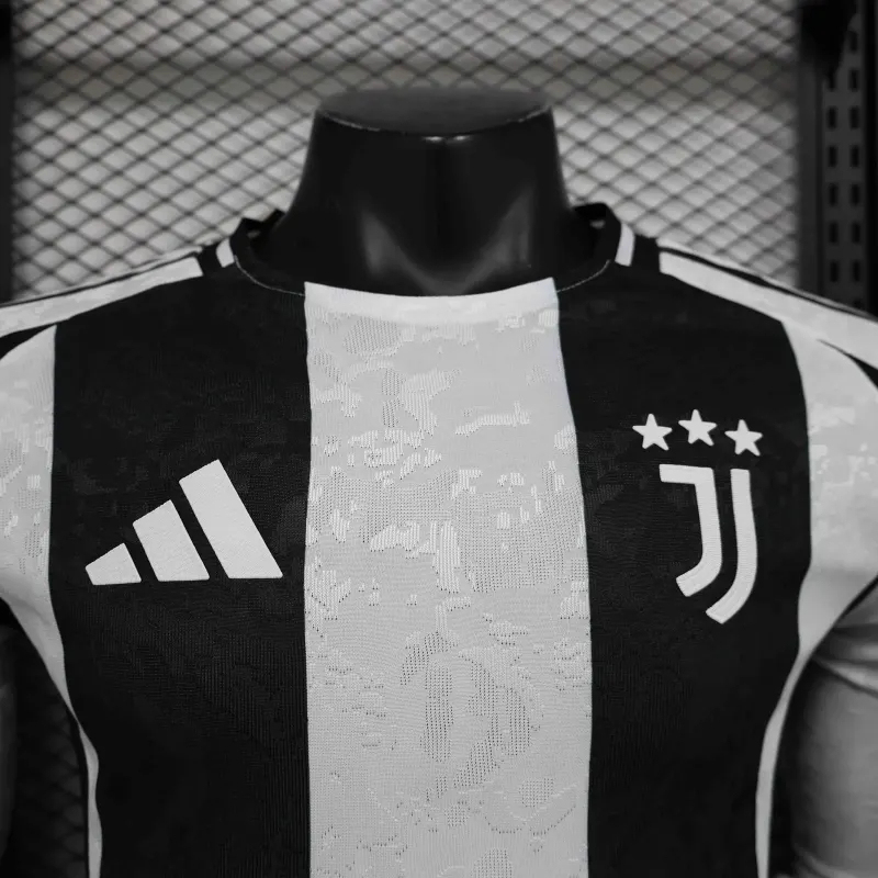 Juventus Authentic Soccer Jersey Home Long Sleeve Shirt 2024/25
