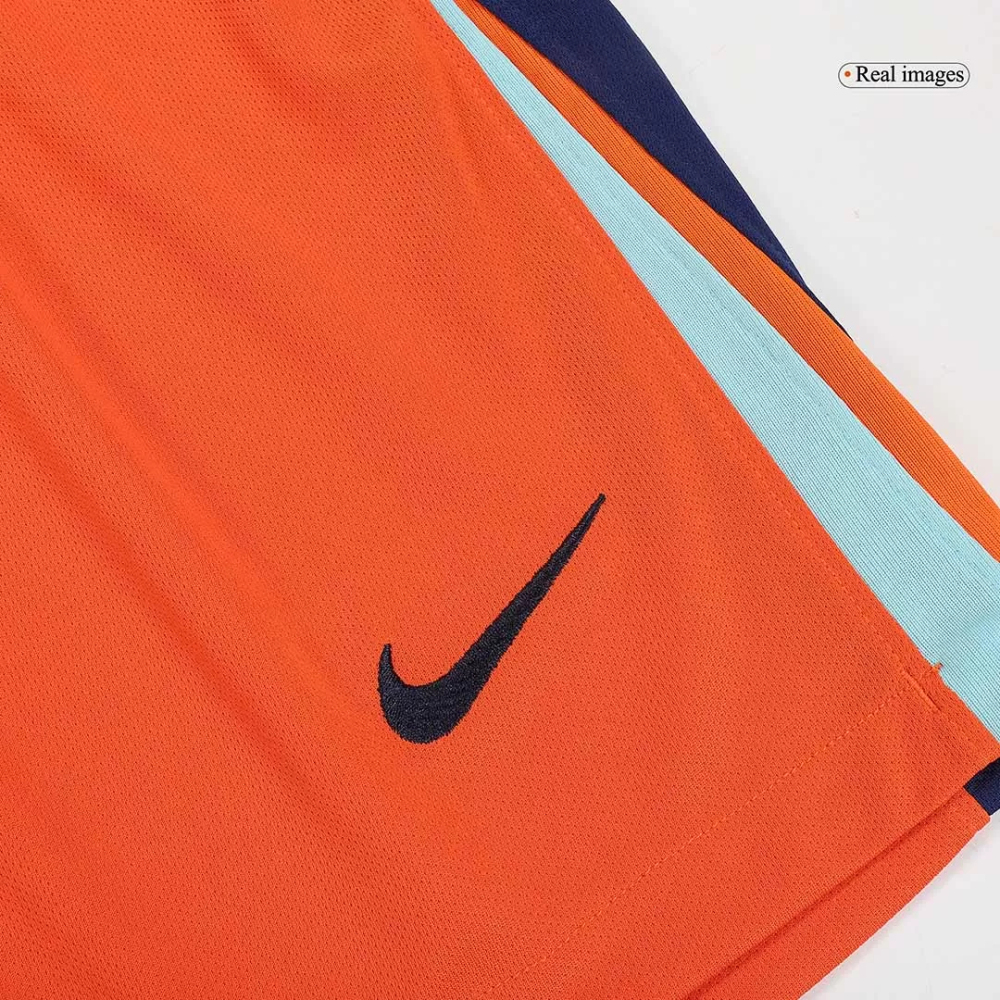 Netherlands Soccer Jersey Home Custom Shorts EURO 2024