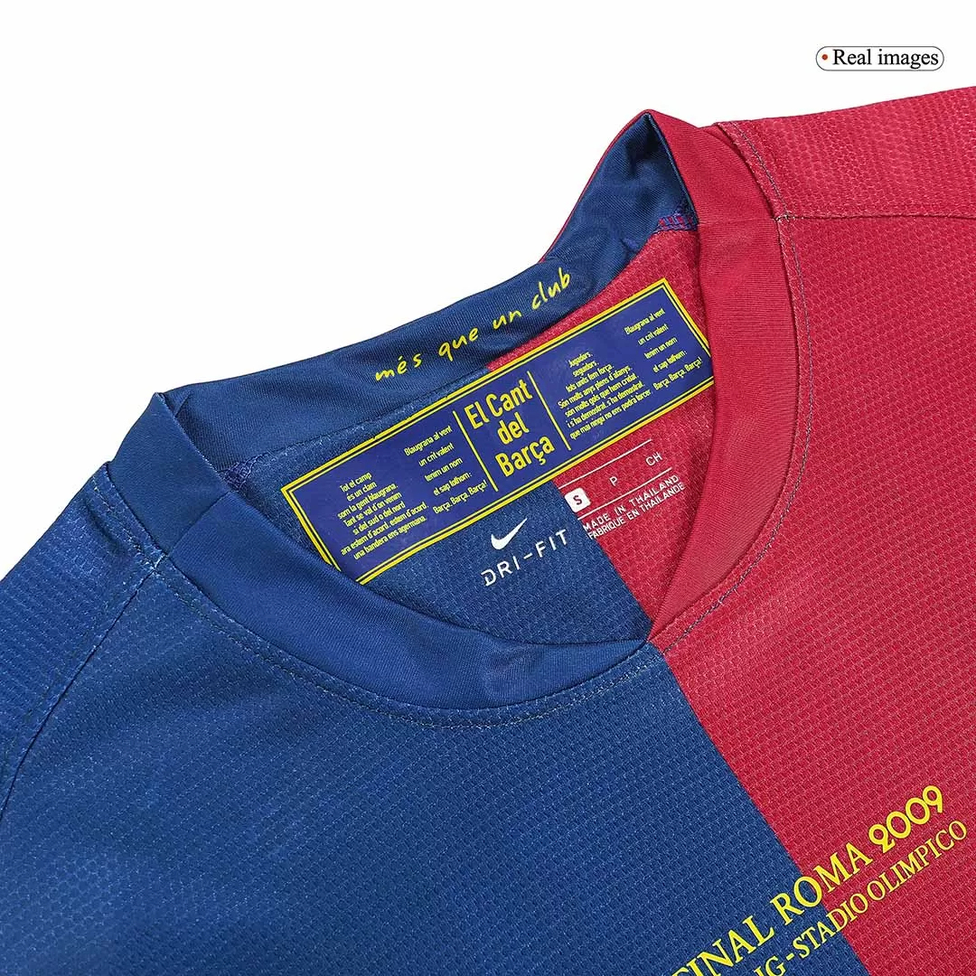Barcelona Retro Jersey Home Soccer Shirt 2008/09 - UCL