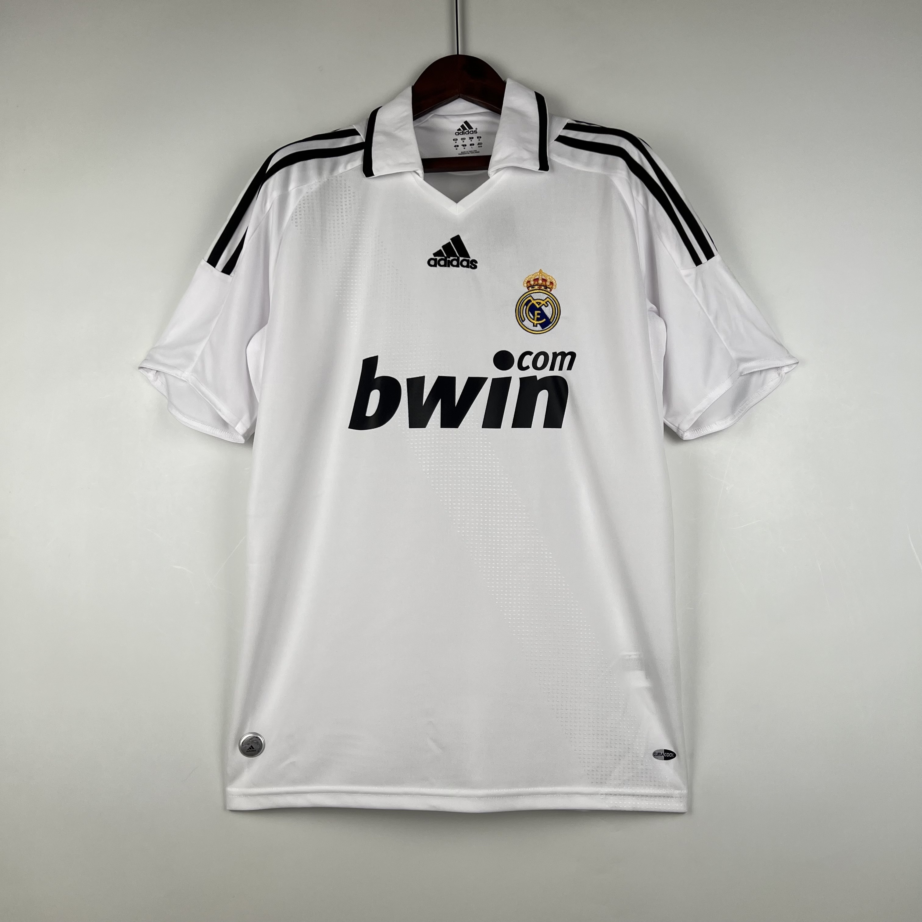 Real Madrid Retro Jersey Home Custom Soccer Shirt 2008/09