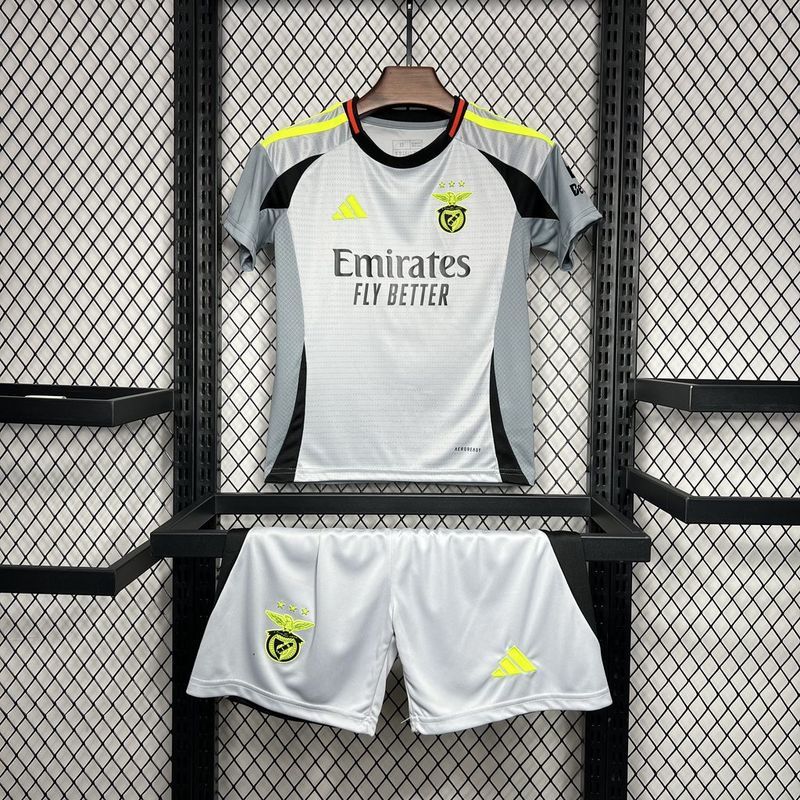 Benfica Soccer Jersey Third Away Kids Kit Jersey+Shorts 2024/25