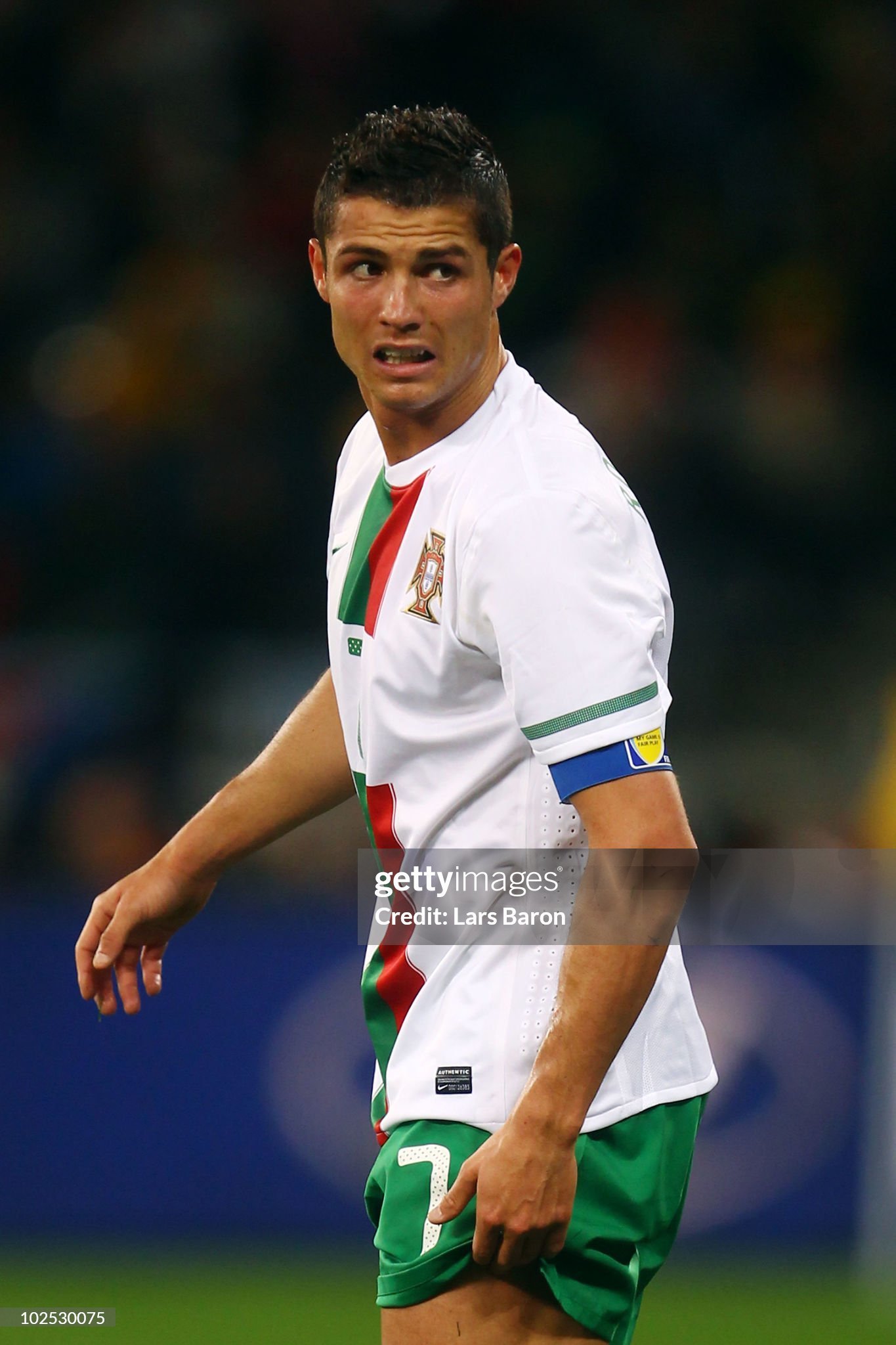 Portugal Retro Authentic Soccer Jersey Away Shirt World Cup 2010
