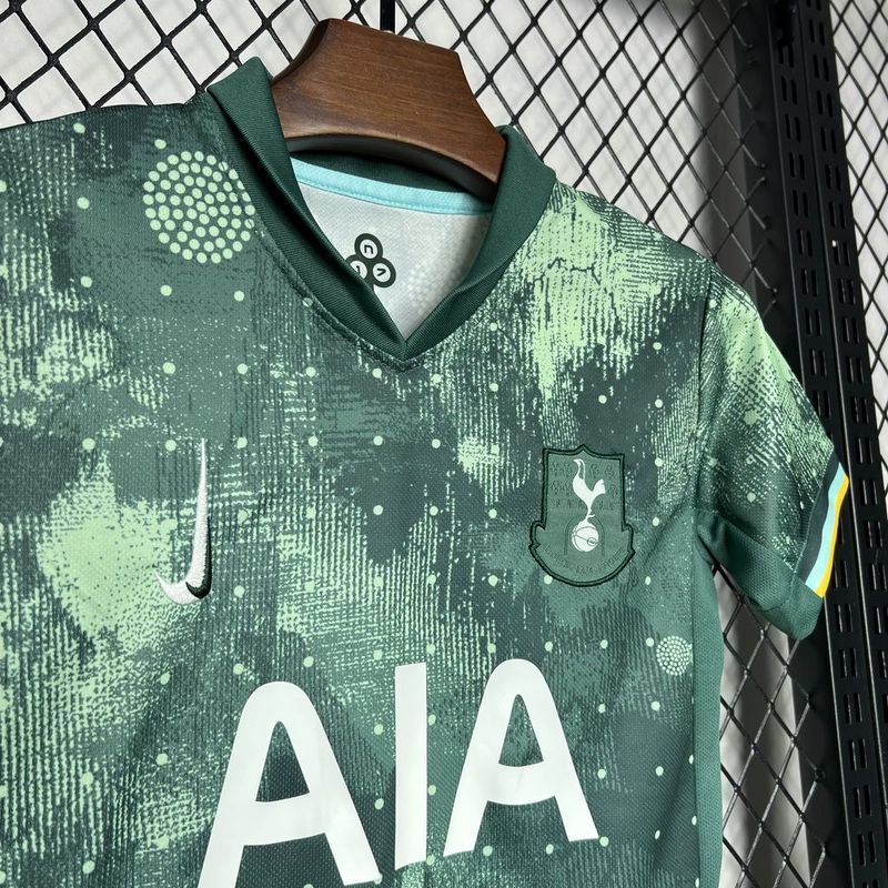 Tottenham Hotspur Football Jersey Third Away Kids Kit Jersey+Shorts 2024/25