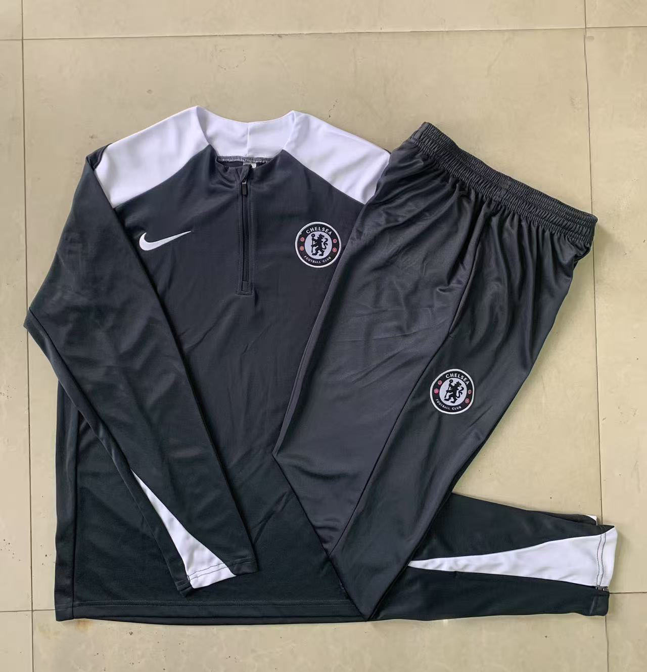 Kids Chelsea Training Kit (Sweatshirt+Pants) Deep Grey 2025/26