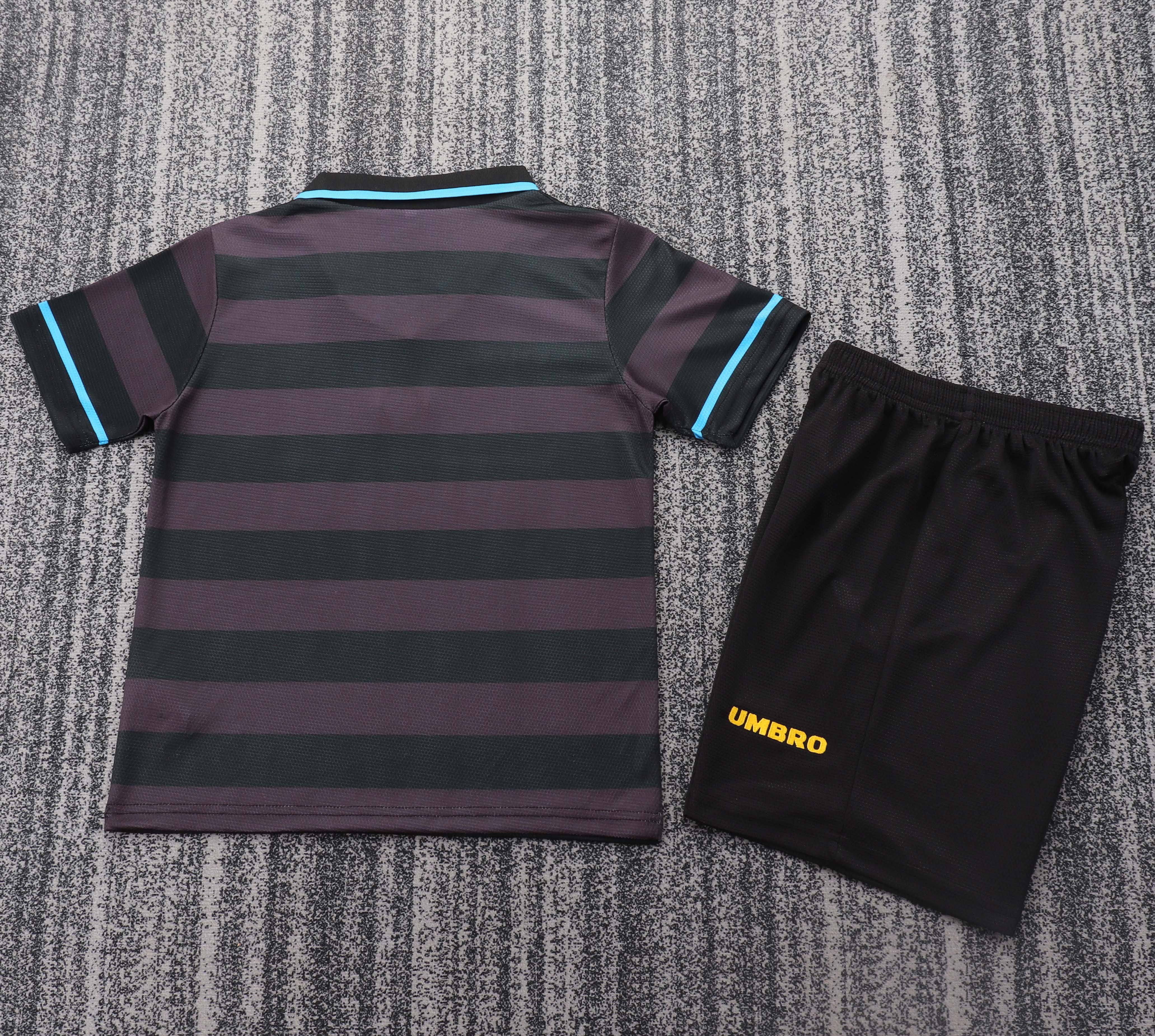 Inter Milan Retro Jersey Third Away Kids Kit Jerseys+Shorts 1997/98