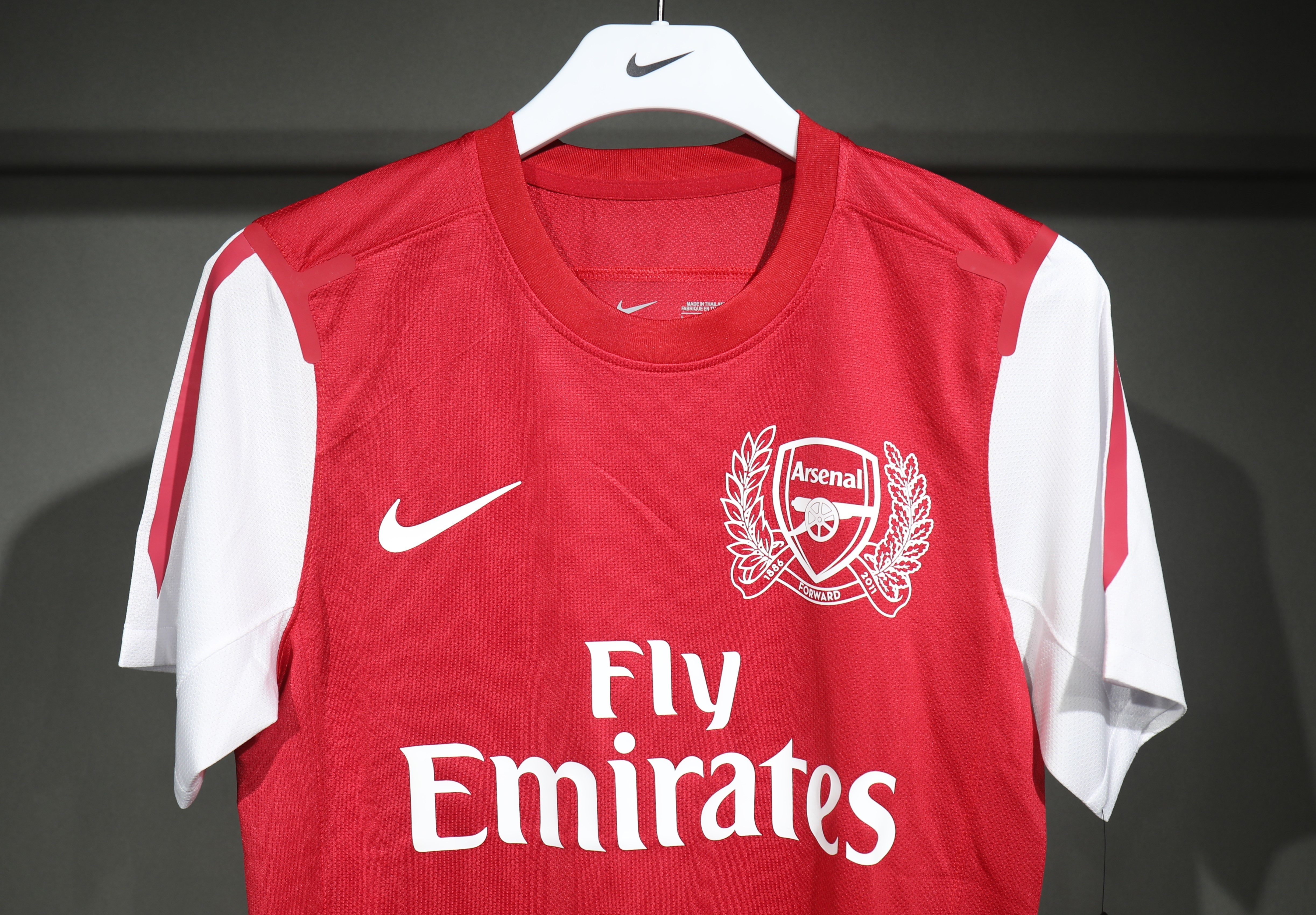 Arsenal Authentic Soccer Retro Jersey Home Shirt 2011-12