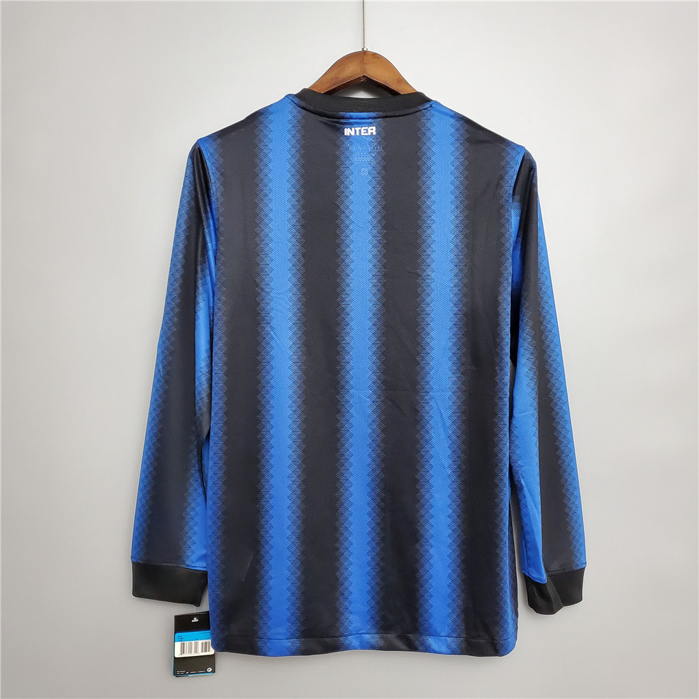 Inter Milan Jersey Custom Home Retro Soccer Jersey Long Sleeve 2010/11
