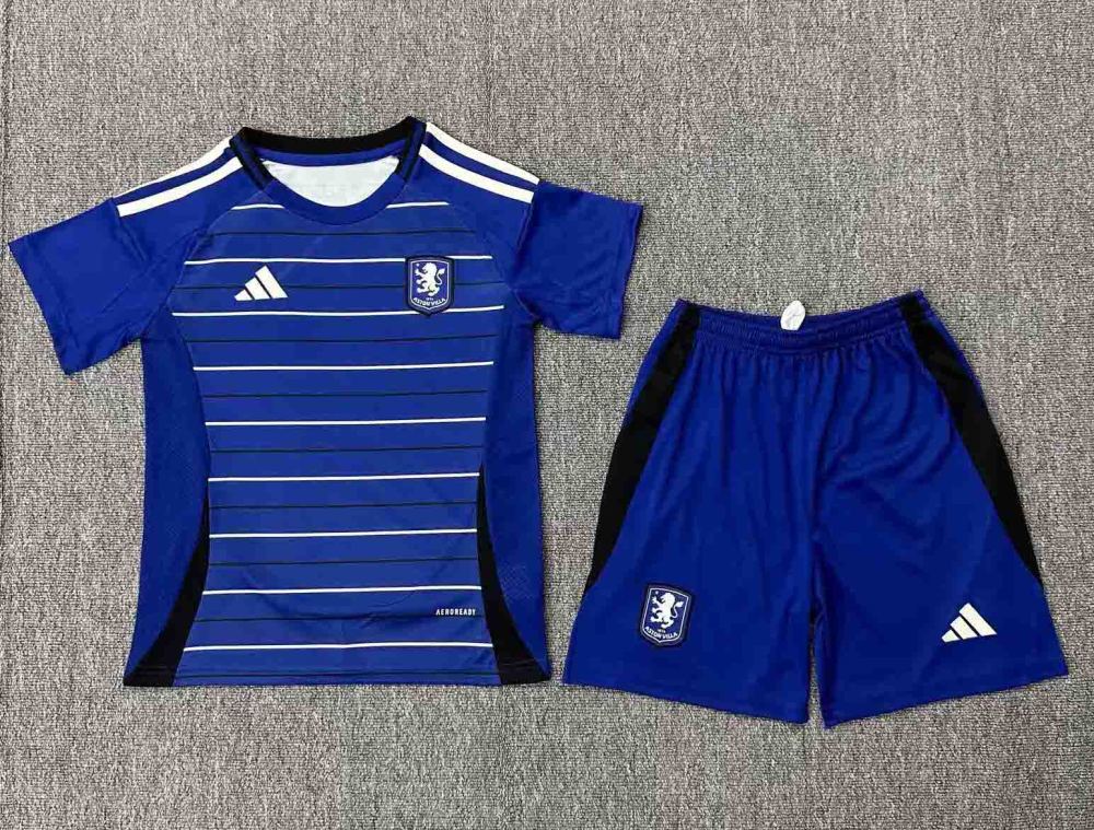Aston Villa Football Jersey Third Away Kids Kit Jersey+Shorts 2024/25