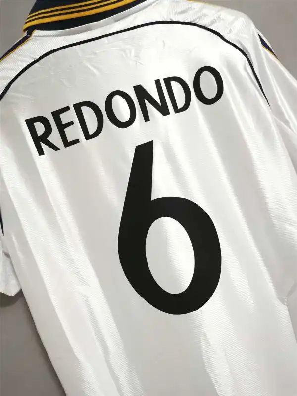 Real Madrid Retro Jersey Home Custom Soccer Shirt 1998-00