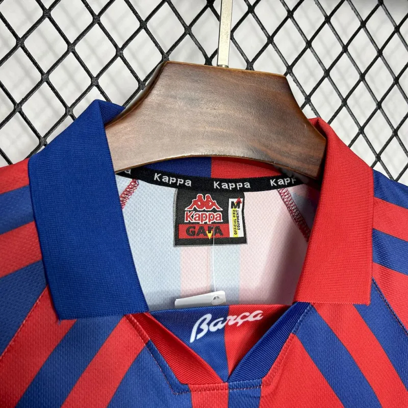Barcelona Retro Jersey Home Soccer Shirt 1997-98