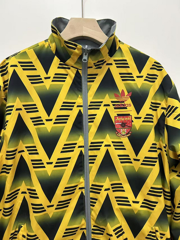 Arsenal Retro Reversible Double-Sides Windbreaker Jacket 1991