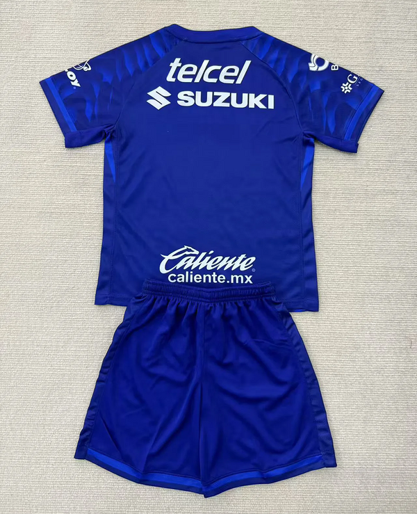 Pumas UNAM Soccer Jersey Away Kids Kit Jersey+Shorts 2025-26