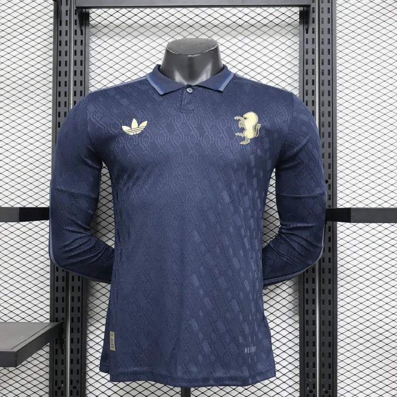 Juventus Authentic Soccer Jersey Third Away Long Sleeve Shirt 2024/25