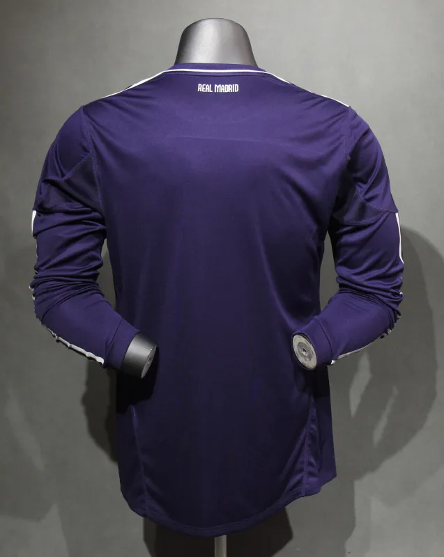 Real Madrid Authentic Retro Jersey Third Away Long Sleeve Soccer Shirt 2010/11