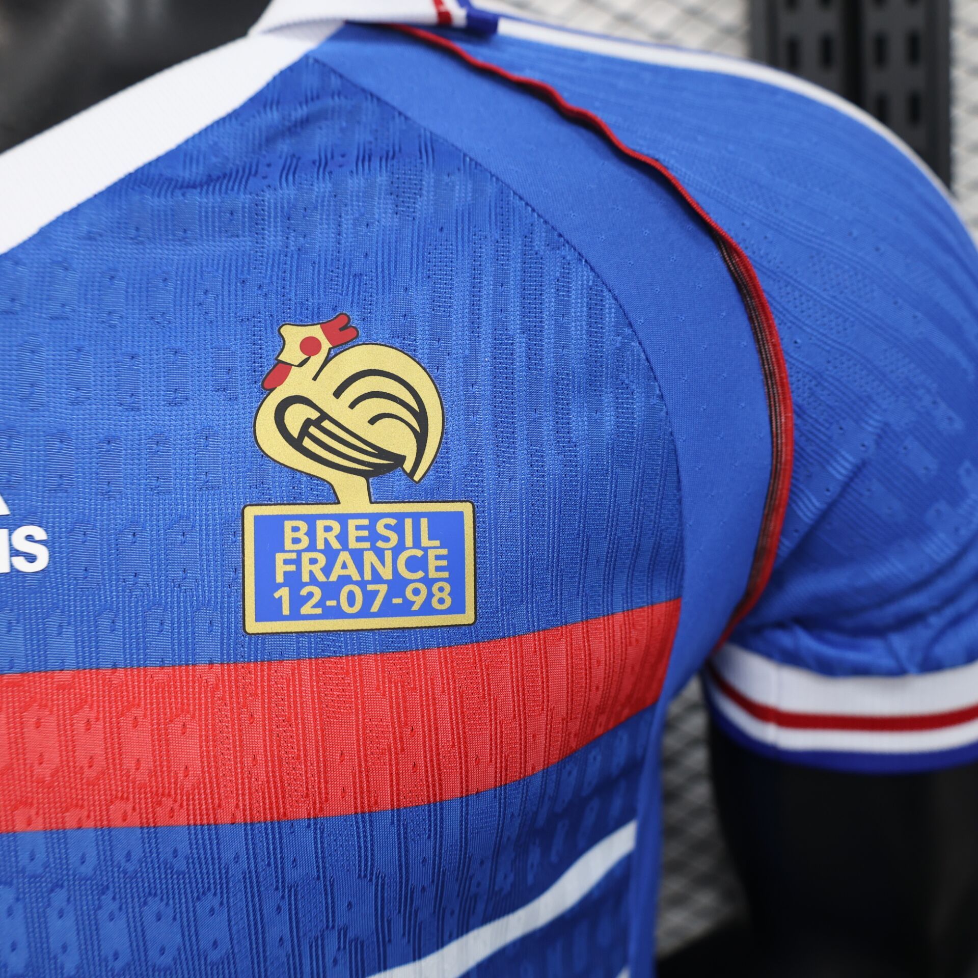 France Retro Authentic Soccer Jersey Home Shirt World Cup 1998