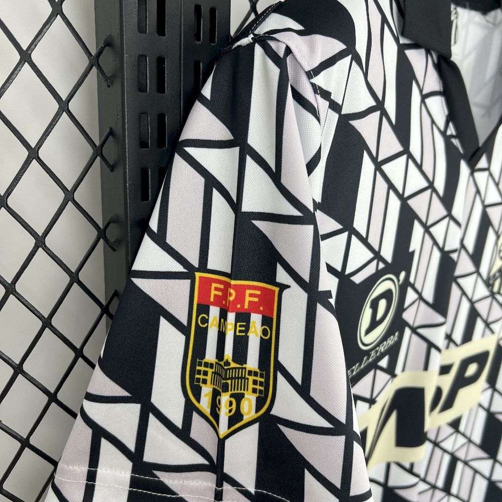 Santos FC Retro Soccer Jersey Away Custom Shirt 1990-91