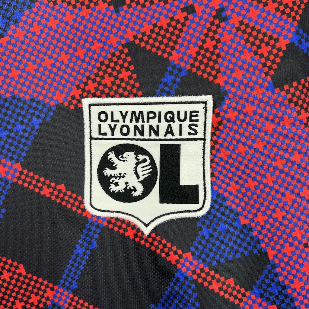 Olympique Lyonnais Football Jersey Pre-Match Training Custom Shirt 2025-26