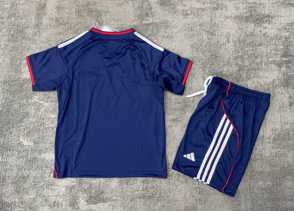 Olympique Lyonnais Football Jersey Away Kids Kit Jerseys+Shorts 2025/26