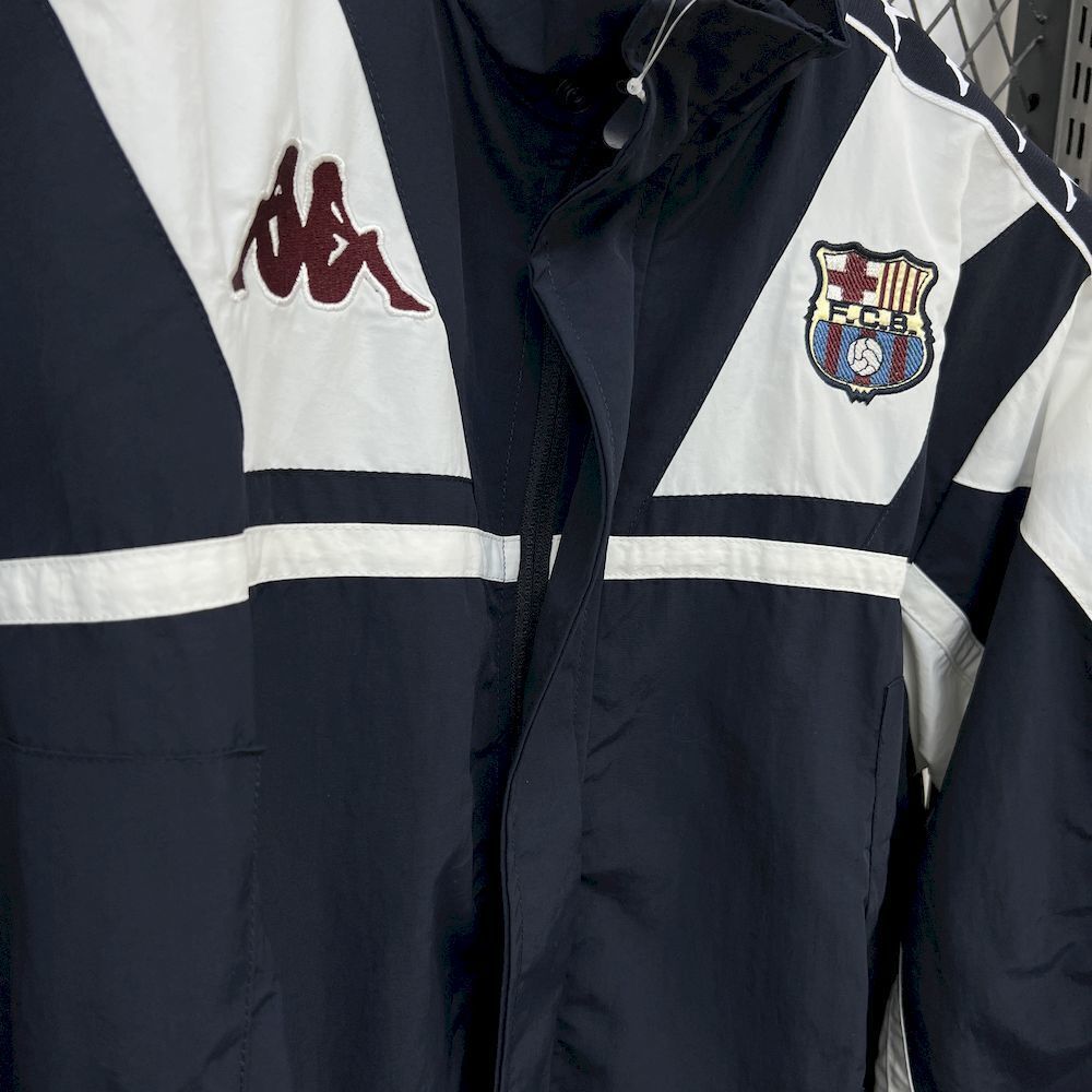 Barcelona Retro Windbreaker Jacket Black 2025/26