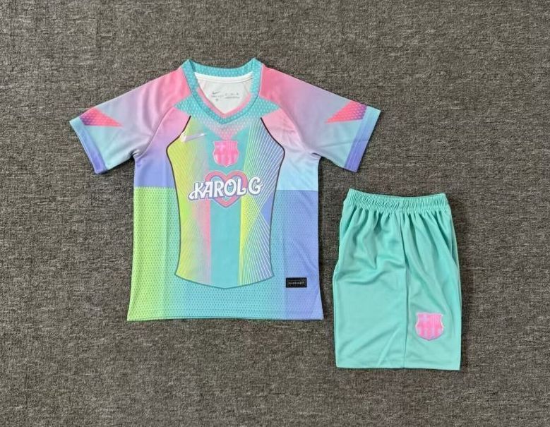 Barcelona Special Edition Soccer Kids Kit Jersey+Shorts 2025/26