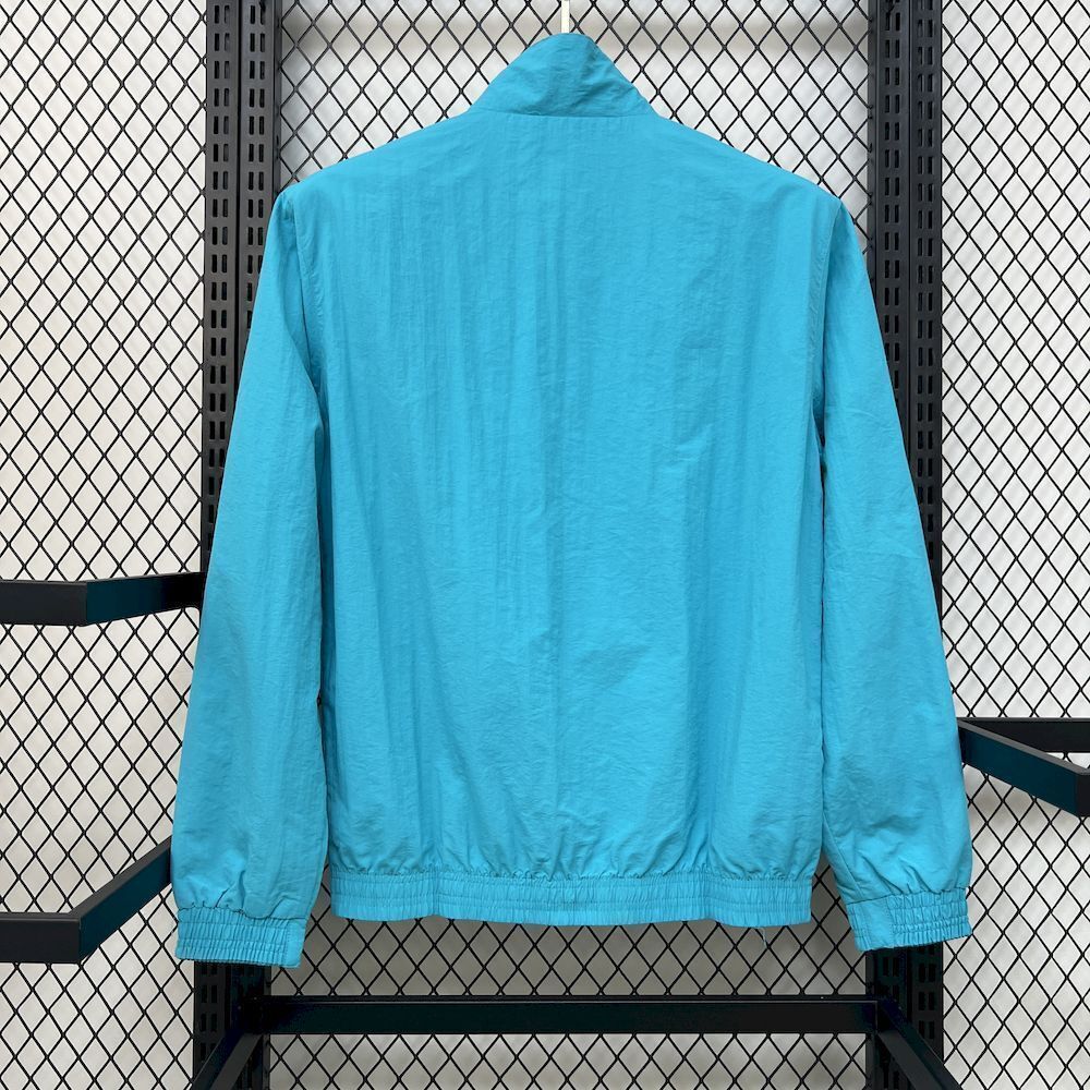 Barcelona Retro Reversible Double-Sides Windbreaker Jacket Green&Blue 2025/26