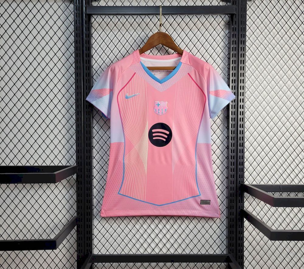 Barcelona Soccer Jersey Women's Pink Special Edition Custom Shirt 2025/26