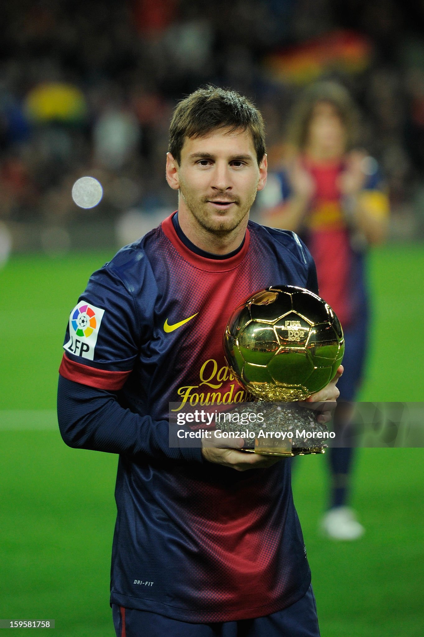 Authentic Barcelona Retro Jersey Home Long Sleeve Soccer Shirt 2012-13